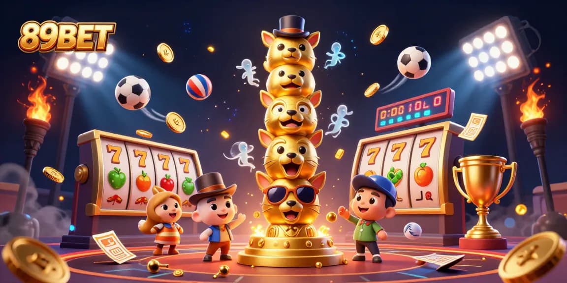 Spin to win with 89BET at the ultimate casino experience featuring dynamic 3D illustrations.