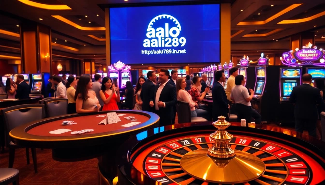Experience thrilling gameplay at http://aalo789.in.net/ with vibrant casino elements and joyful gamblers.