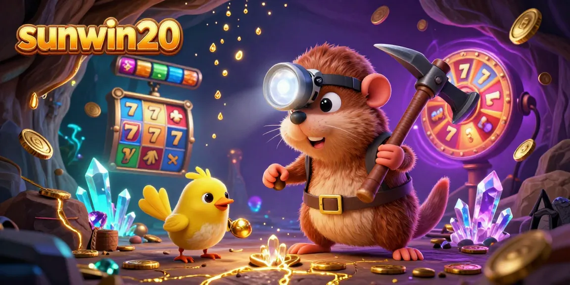 Experience thrilling gameplay with sunwin20 as a treasure hunter finds hidden gems amid a vibrant casino atmosphere.