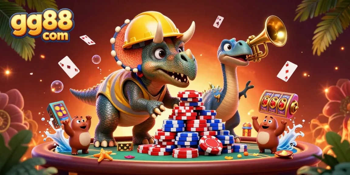 Experience the thrill of casino games with gg88 com featuring vibrant characters and dynamic gambling elements.