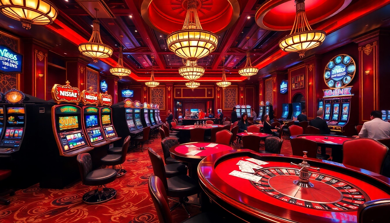 Experience the thrill of online gambling at n188 with vibrant casino tables and engaging games.