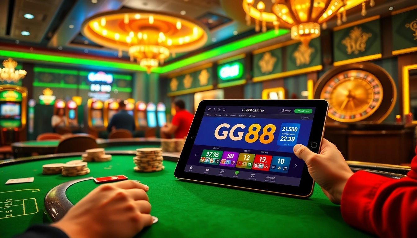 Feeling the thrill of gambling at gg88m.com with exciting casino games and vibrant poker tables.