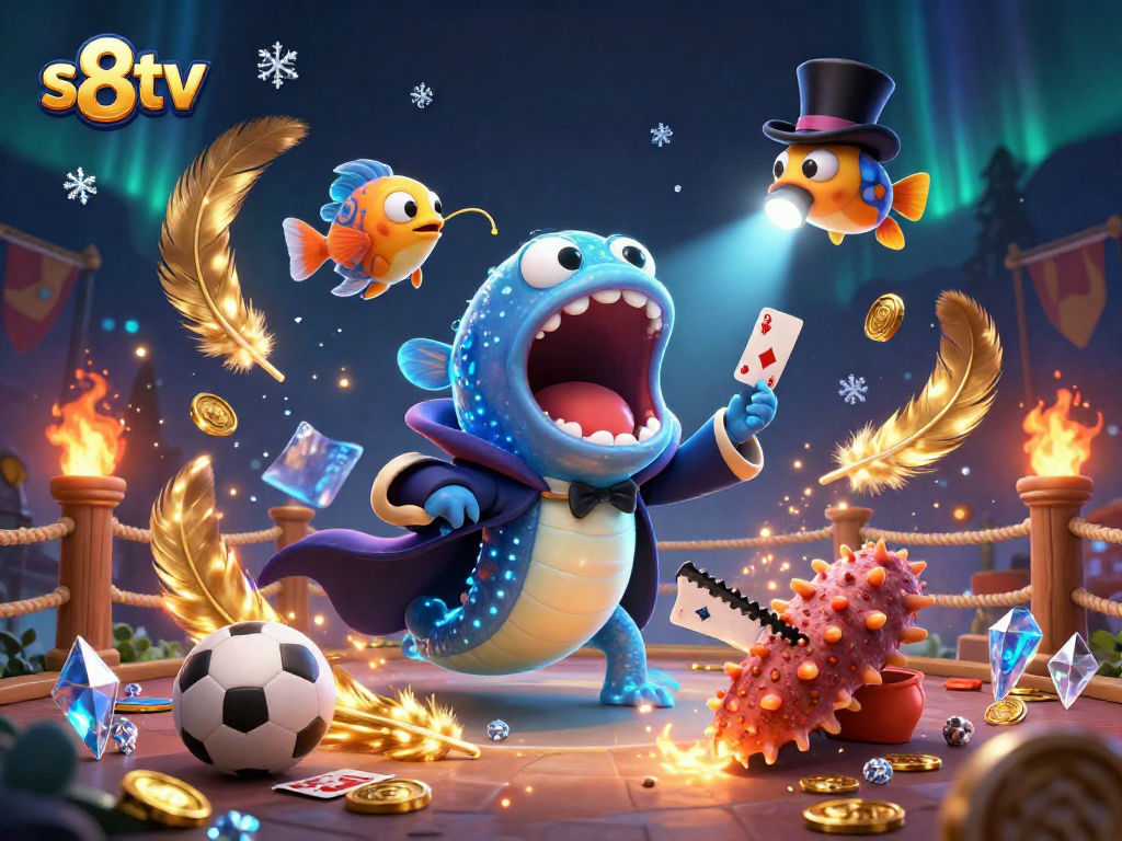 Experience exciting sports betting strategies with S8TV's vibrant illustration, featuring charming characters and dynamic action.