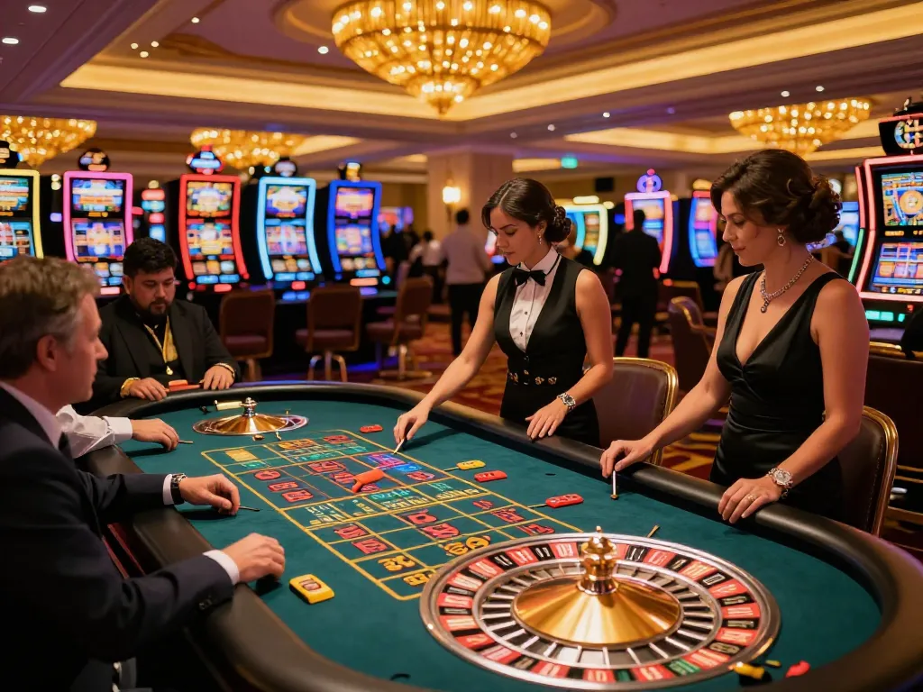 Experience the excitement of roulette gameplay at https://go8.agency/ with players engaged around the table