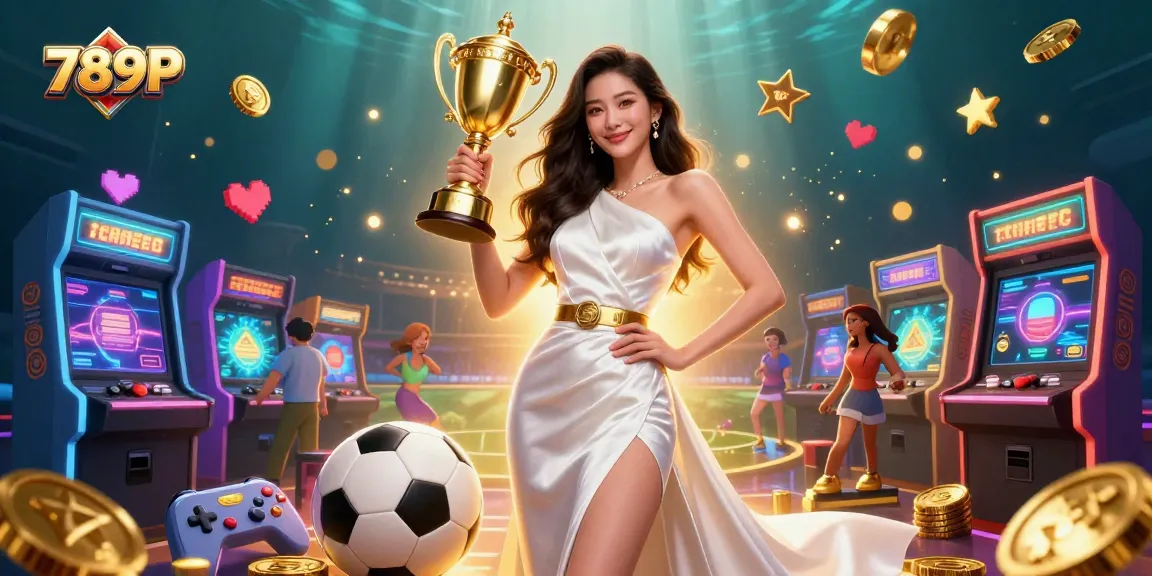 Experience the thrill of winning at 789P with stunning visuals of sports betting and casino elements.