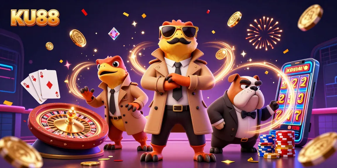 KU88 raptors amusingly disguise themselves to enter a casino lounge full of excitement.