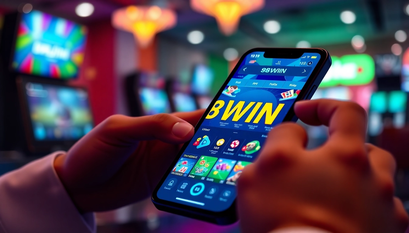 Engaging user experience at https://impactxoft.com showcasing the 98WIN app on a smartphone.