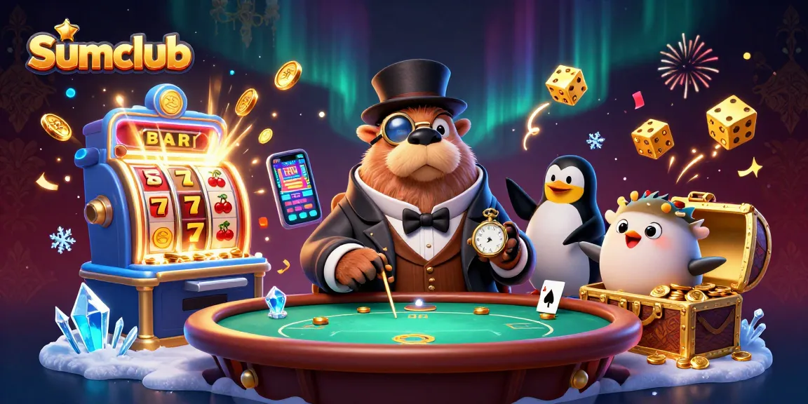 Engage in thrilling poker action at Sumclub with characters illustrating an underwater casino scene