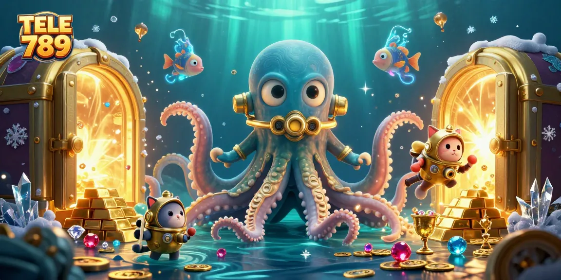 Engage in thrilling gambling adventures with TELE 789, featuring dazzling treasures and enchanting underwater scenes.