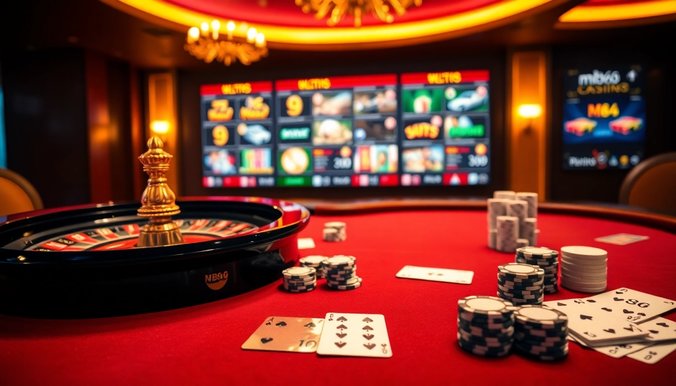 Experience thrilling gameplay at MB66 with vibrant casino tables and exciting betting options.