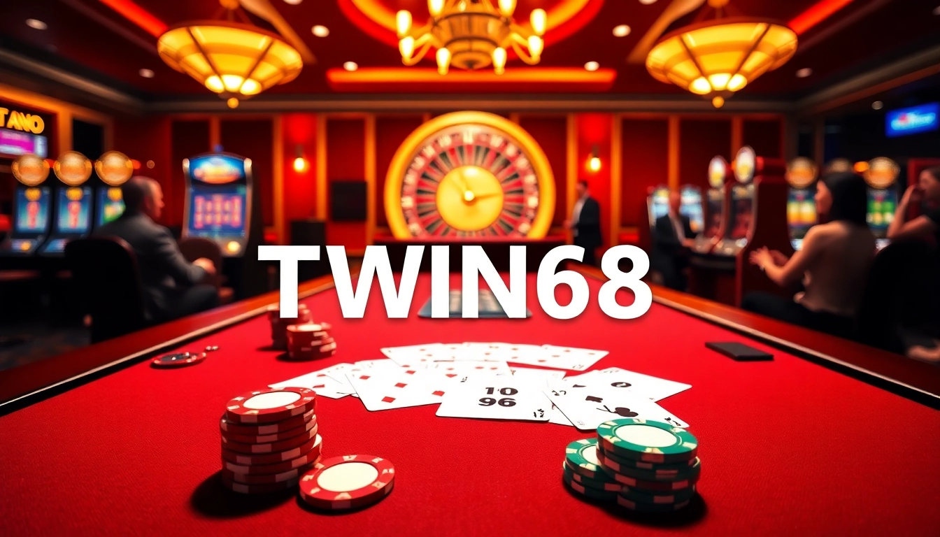 Experience TWIN68's thrilling online casino games with vibrant tables and exciting gaming action.