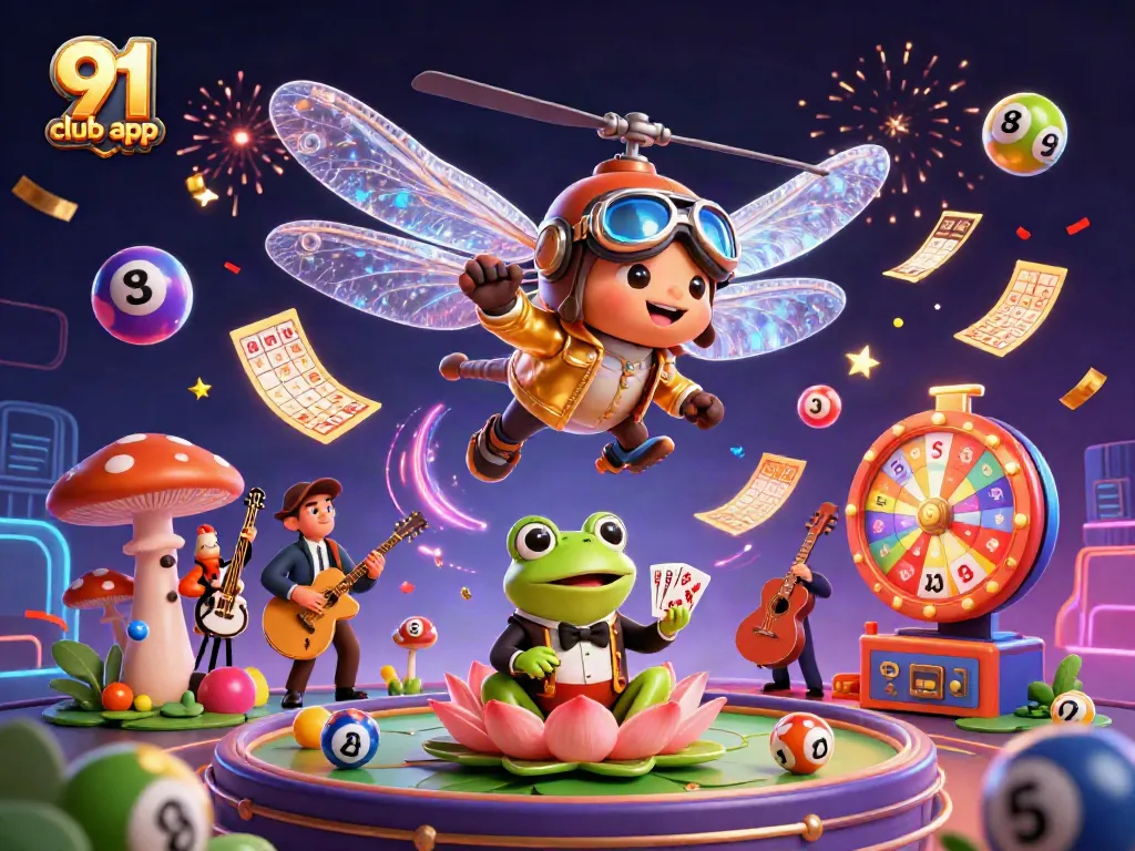 Play and win on the 91 club app with engaging colors and dynamic game elements.