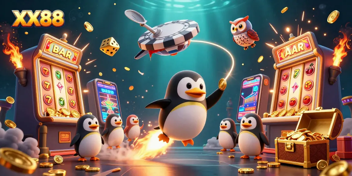 Engage in immersive gameplay with XX88, featuring slot machines and exploding jackpots in vibrant 3D.