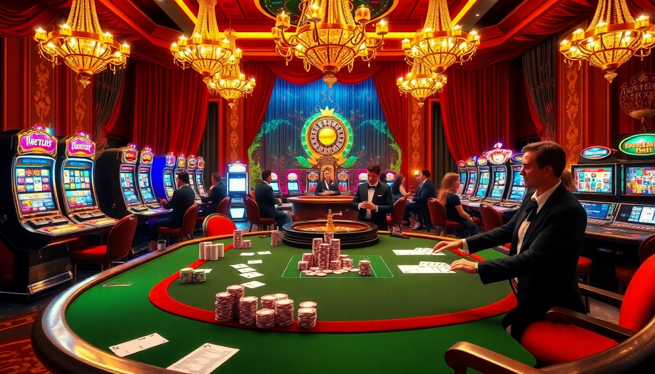 Intense gameplay at a high-stakes poker table at 98wincom.blog, featuring colorful chips and cards.