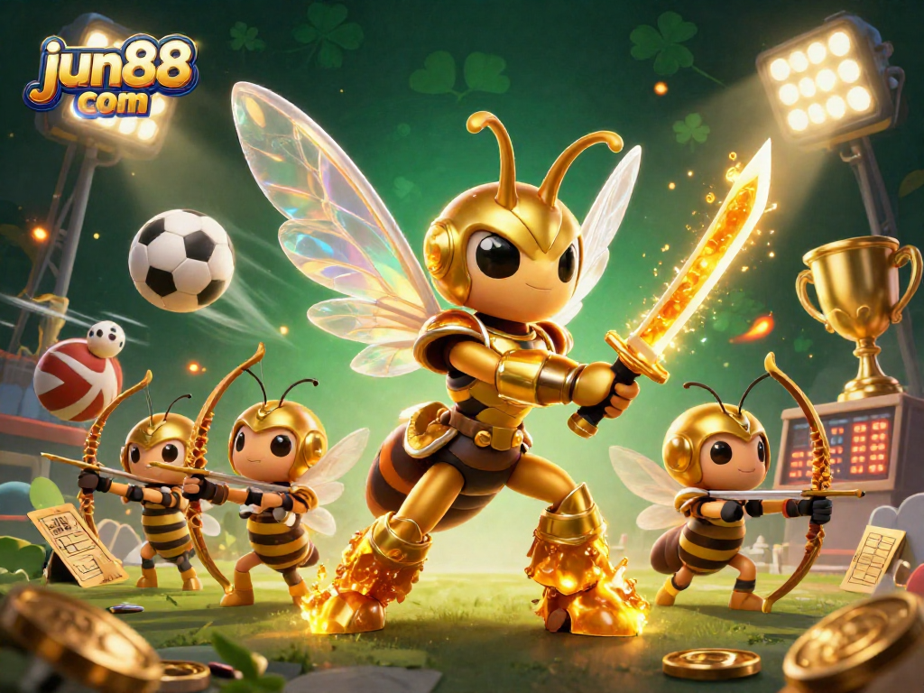 Engage in thrilling gameplay at jun88 com with dynamic sports action, golden trophies, and betting excitement.