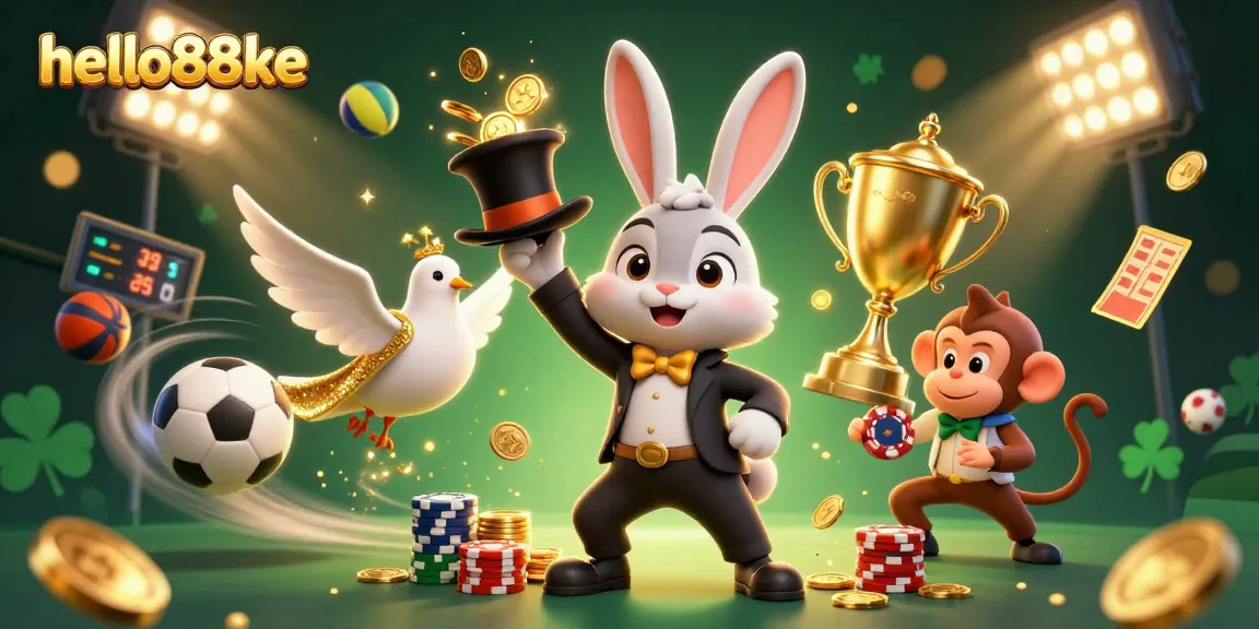 Experience the excitement of hello88ke with a magical casino scene featuring vibrant characters and dynamic gaming elements