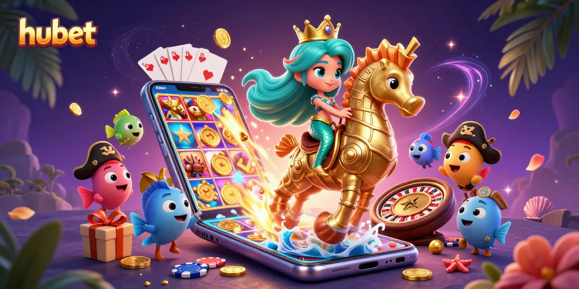 Spin colorful slot games and ride the wave of hubet with our vibrant mermaid scene!