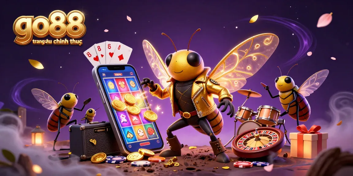 Experience thrilling gameplay with go88 trang chu chinh thuc in this vibrant illustration of casino excitement.