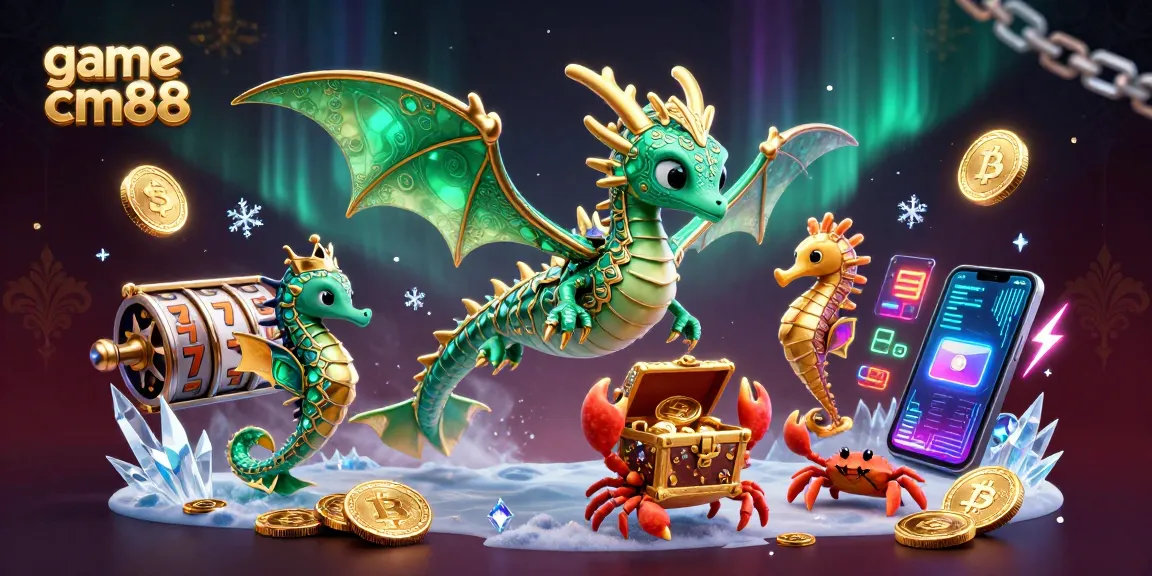 Spin to win in game cm88 with vibrant characters and crypto-themed casino elements.
