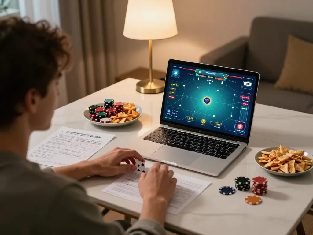 good88 player experiences online poker excitement at home with a strategic setup