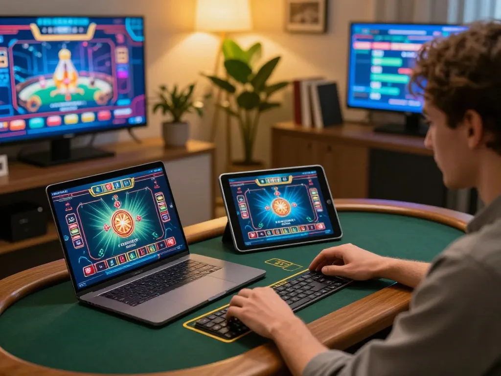 MM88 online gambling setup showcasing user placing bets with engaging casino interface