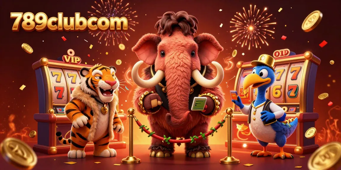 Experience thrilling wins at 789clubcom with vibrant casino illustrations showcasing action-packed gaming elements.