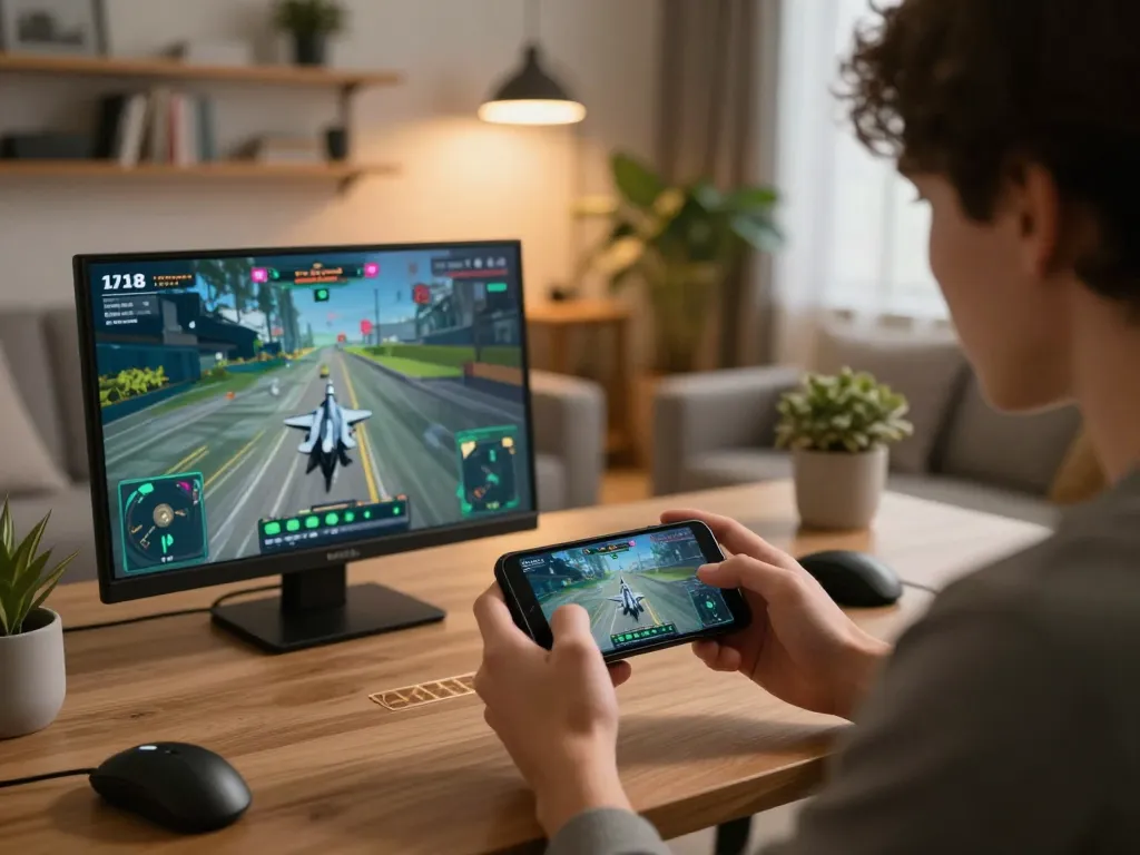 Engaging with f168 game app on smartphone in a stylish home setting, focusing on responsible entertainment