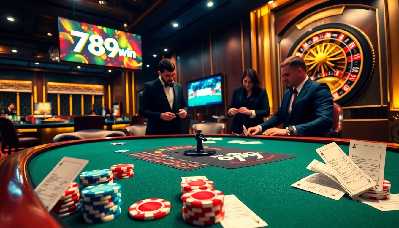Experience the thrill of the 789win poker table featuring intense gameplay.