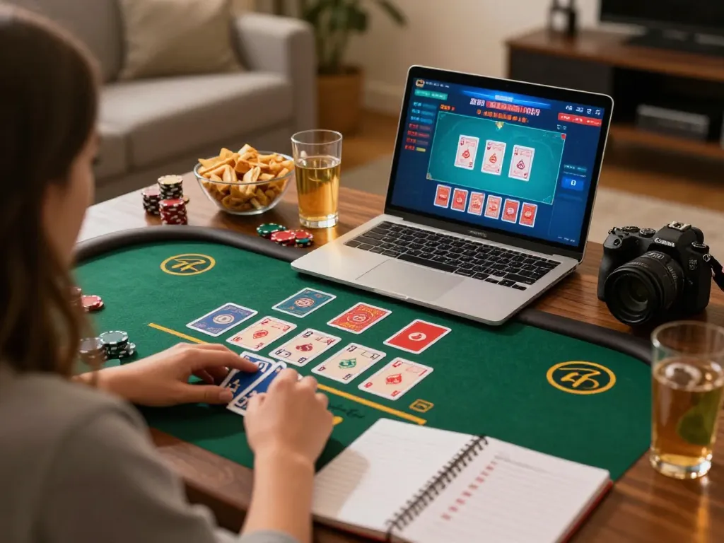 Online player engaging in a live dealer game showcasing strategic gameplay at nhacaiuytinn.
