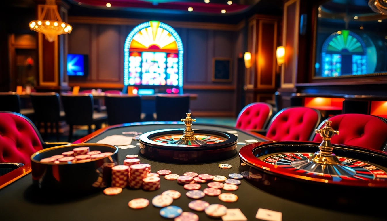Experience thrilling gameplay with twin68 ios at this luxurious casino setting.
