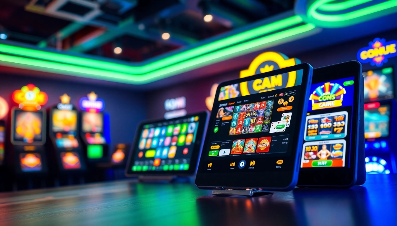 Engaging image of the Sonclub app interface showcasing vibrant gaming options; tải sonclub for an exciting experience.