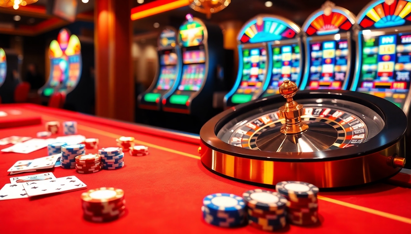 KJC offers an exciting casino experience with poker games, slot machines, and roulette.