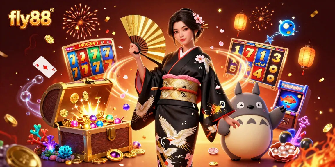 Win big with fly88 as you explore vibrant slot games surrounded by festive elements.