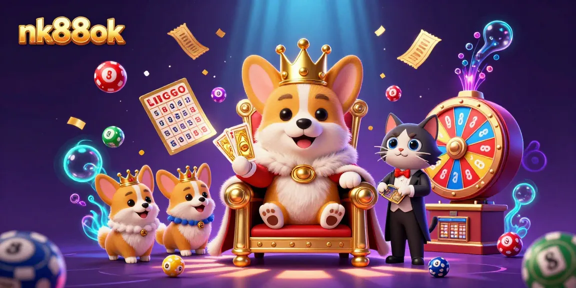 Experience thrilling gameplay at nk88ok with vibrant colorful elements and captivating characters from the casino world.