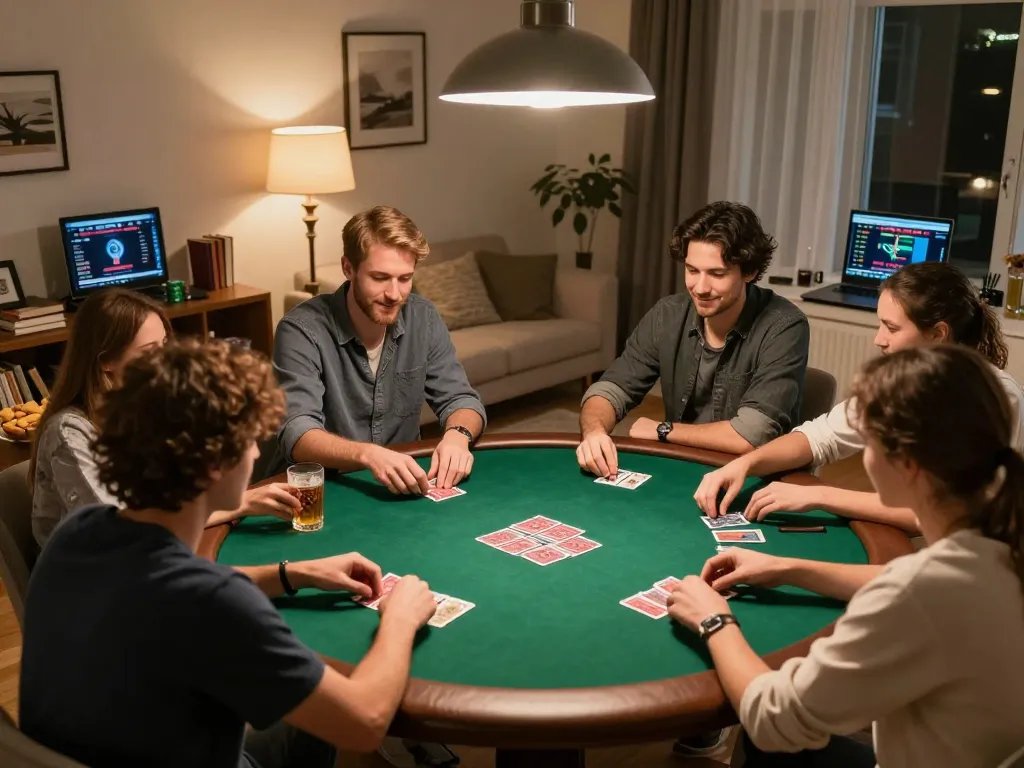 Engage in a poker night at home with friends using the login situs poker for strategic gameplay.