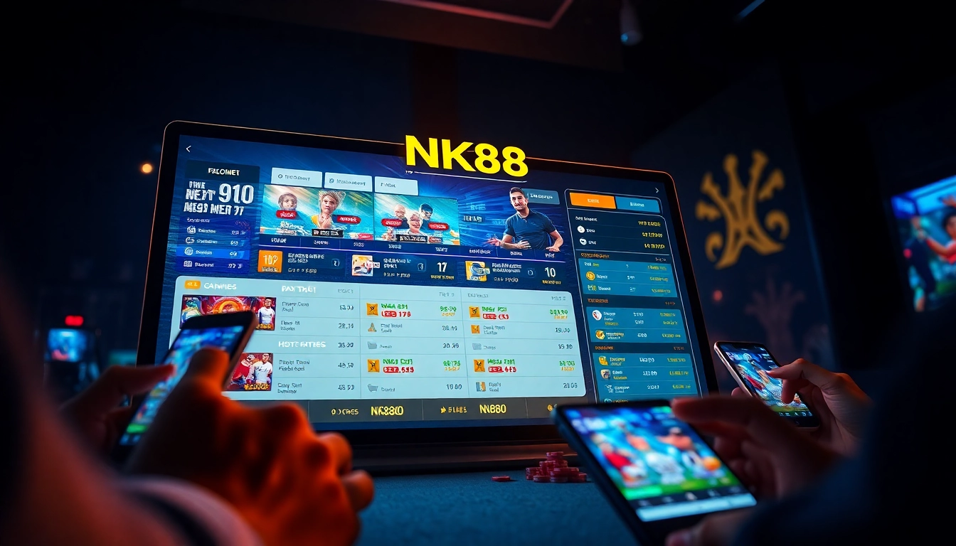 Experience NK88's innovative online gaming with vibrant graphics and user-friendly interface.