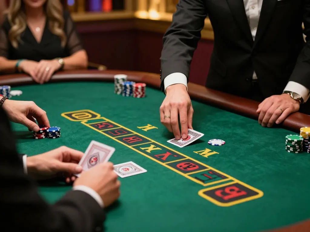 Players experiencing excitement at a blackjack table on https://mega888group.com/ with engaging gameplay.