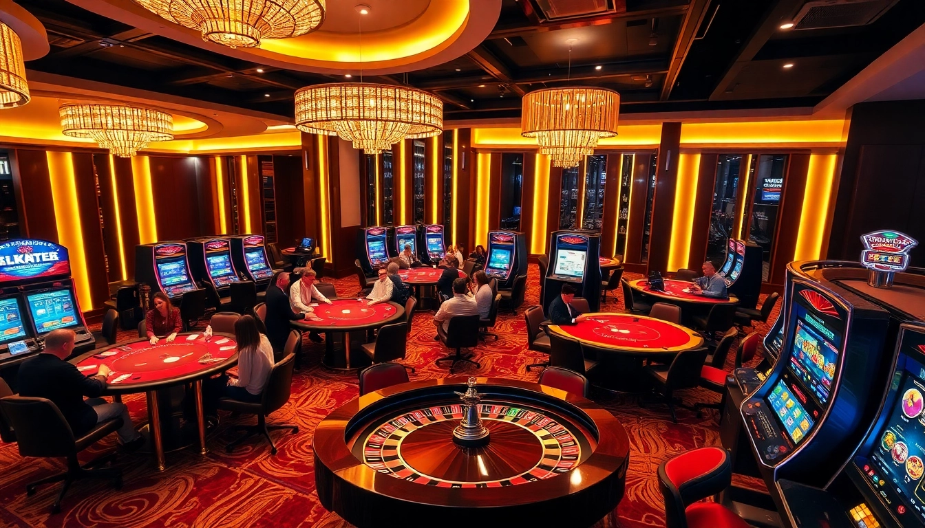 Experience high-stakes poker action at XX88's vibrant casino tables filled with eager players.