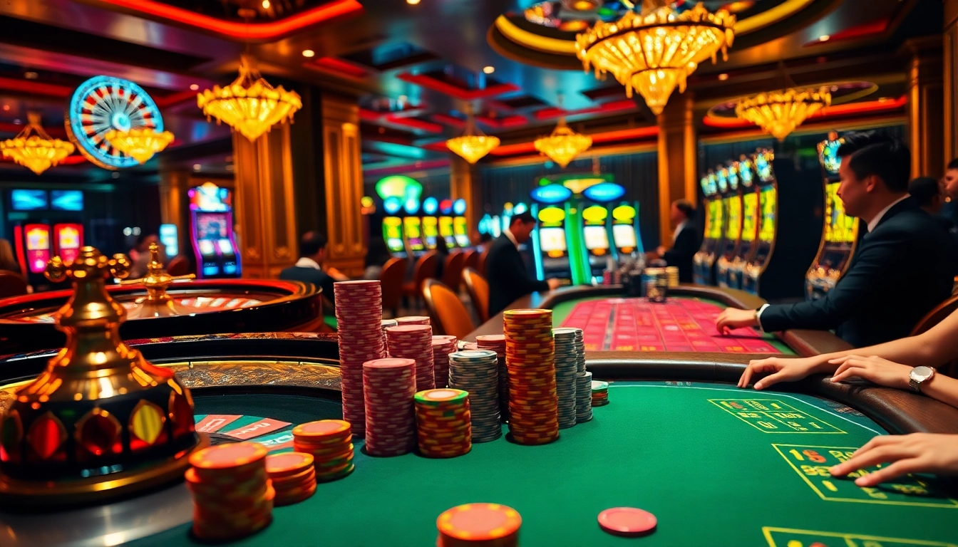 uu88 casino experience with players engaging at poker tables and live dealer games