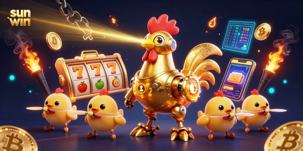 Engage with sun win's vibrant gaming landscape featuring dynamic slot symbols and crypto coins.