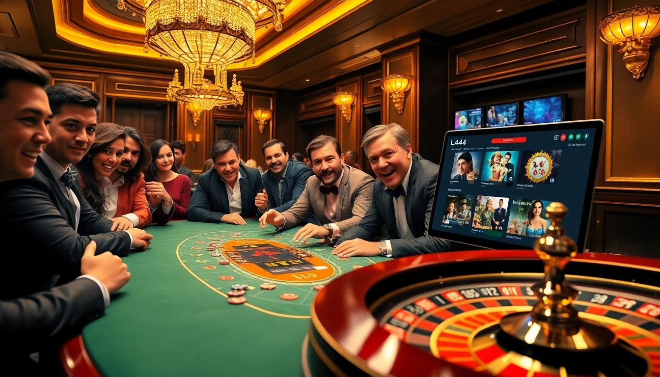 Experience thrilling poker action at l444 with vibrant casino atmosphere and professional gameplay.