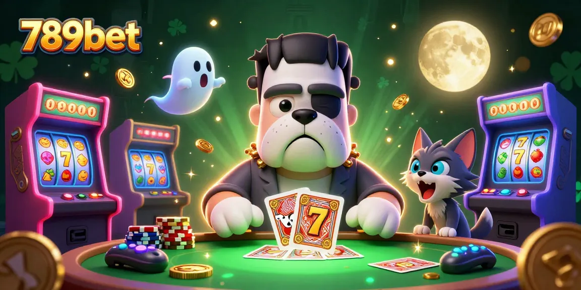 Experience thrilling gameplay at 789bet with a lively depiction of a 3D casino scene showcasing fun characters and entertaining elements.
