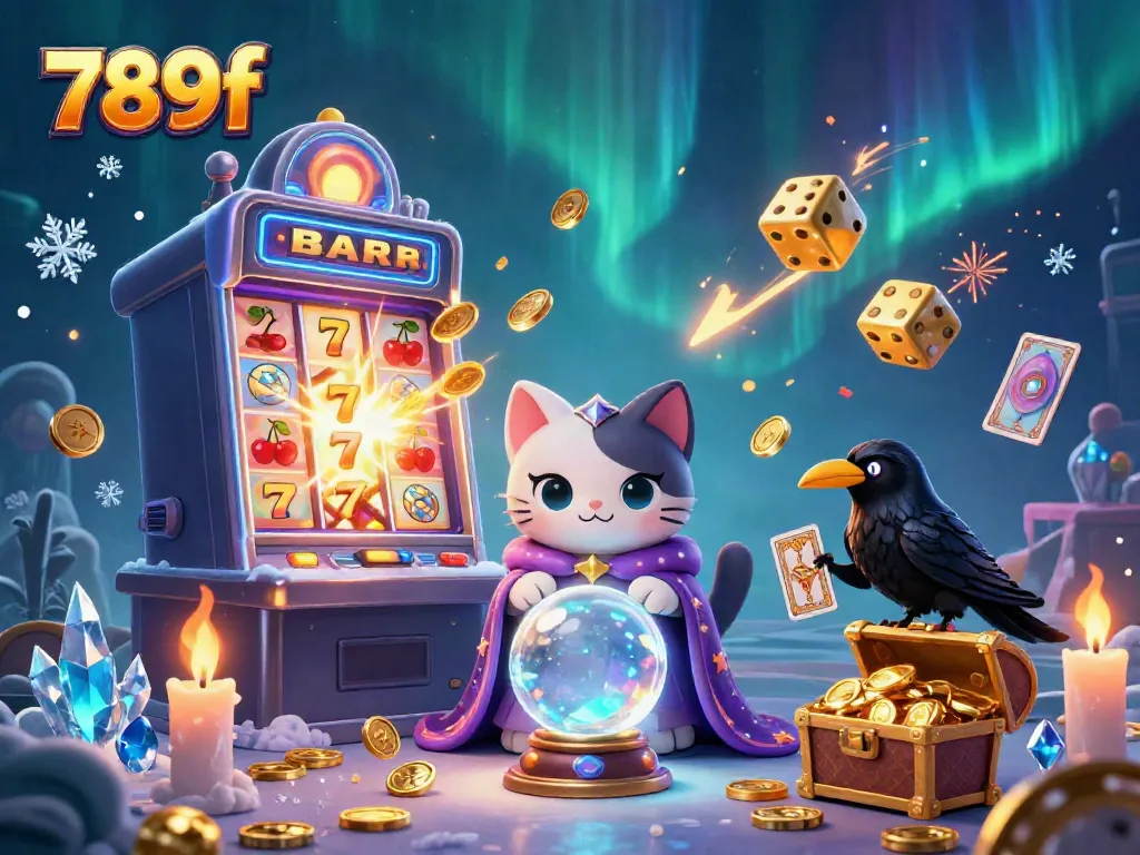 Experience thrilling wins at 789f with a dynamic casino scene featuring vibrant characters and lavish game elements.