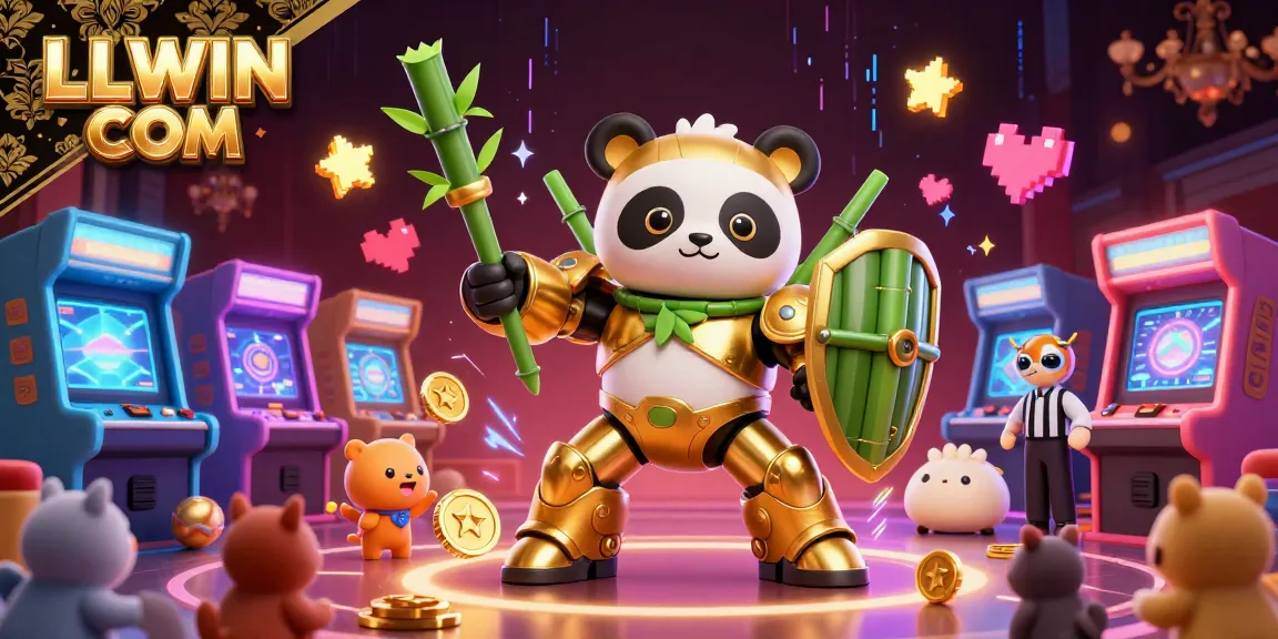 Enjoy thrilling gaming action at LLWIN COM with vibrant 3D elements and a lively atmosphere.