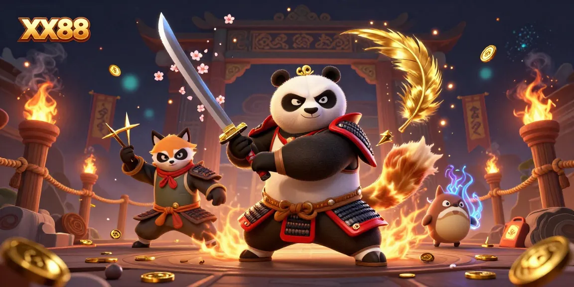 Experience thrilling gameplay with XX88's vibrant casino atmosphere featuring dynamic characters and gold coins.