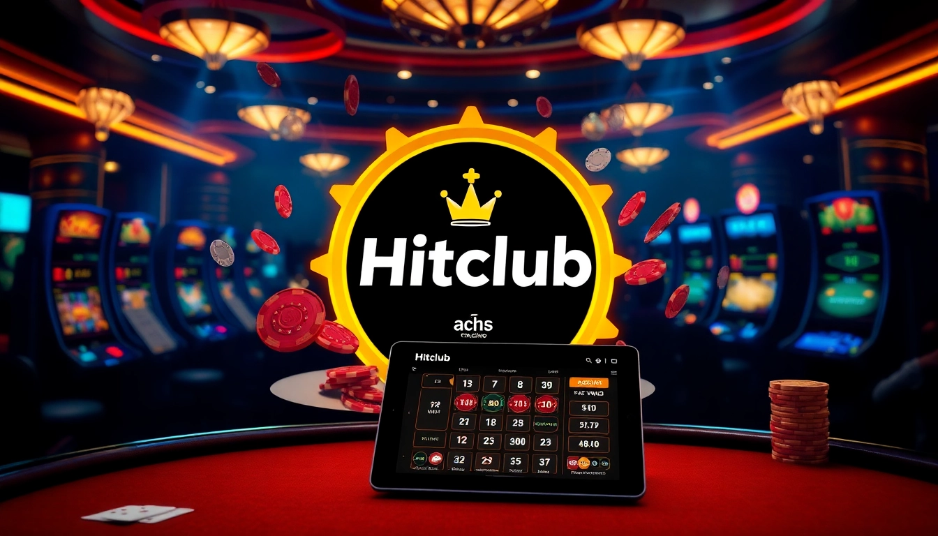 Experience the excitement of online gambling with Hitclub trang chủ showcasing engaging games and vibrant casino elements.
