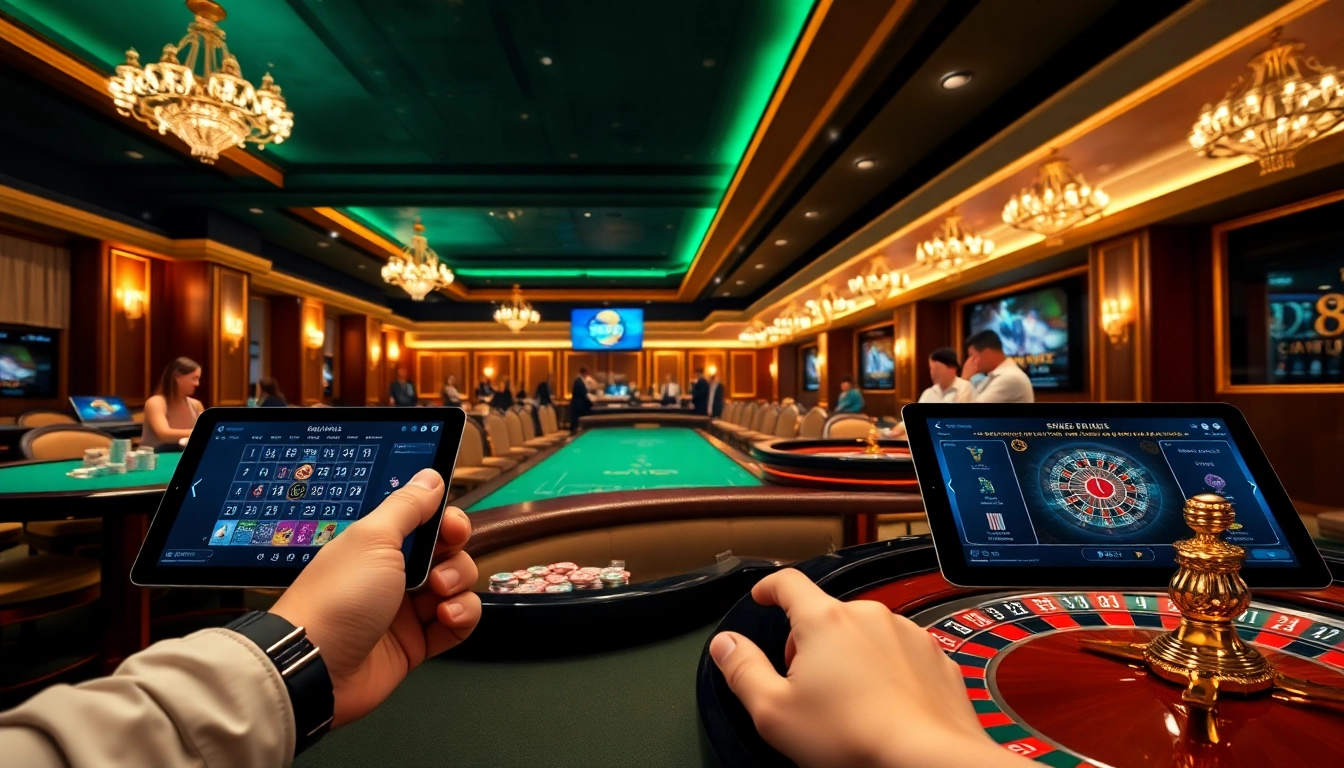 SP8 casino scene with vibrant roulette wheel and engaging players enjoying their gaming experience.