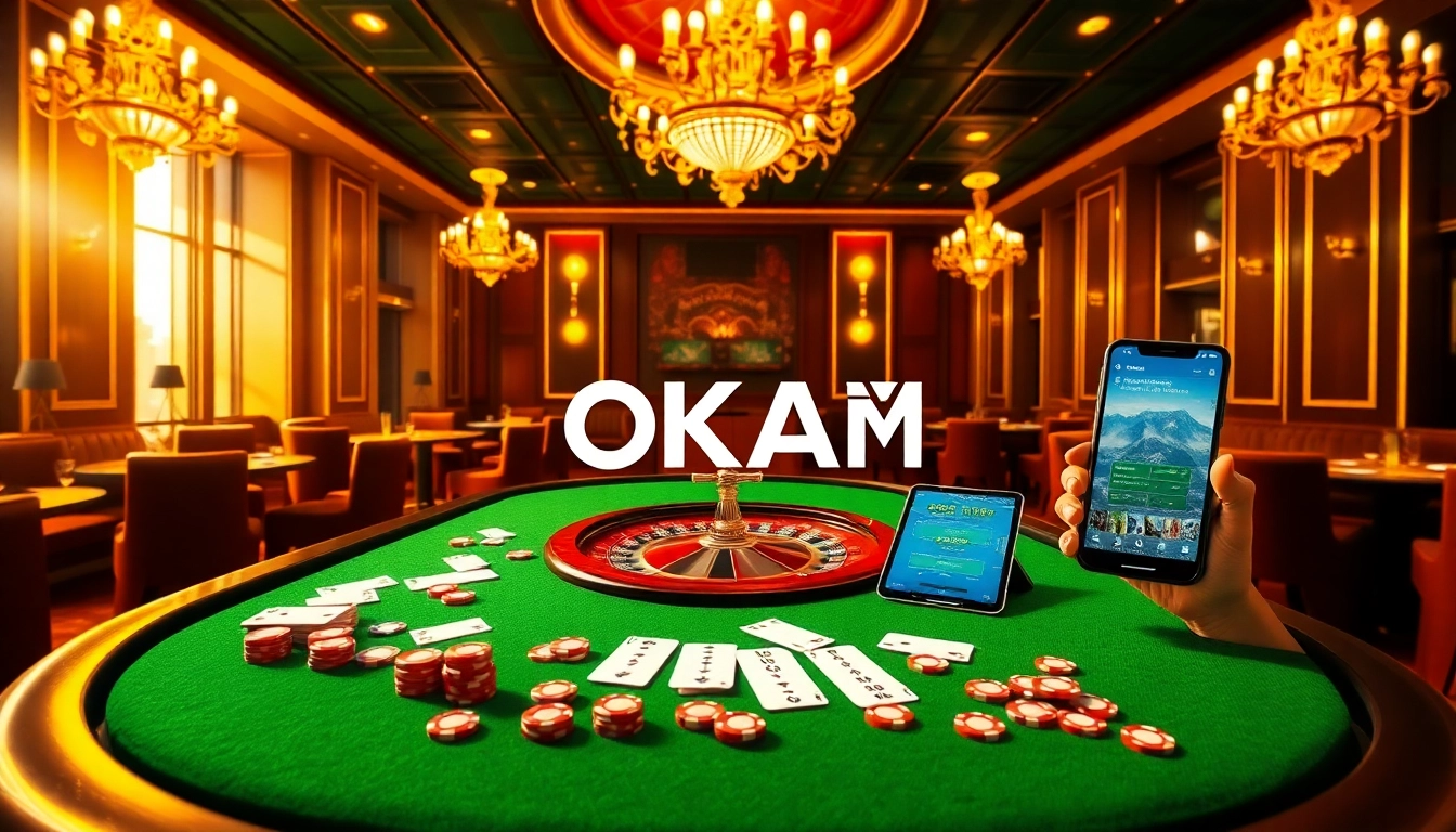 Engaging players enjoying games at the OKATM casino, highlighting excitement and thrill.