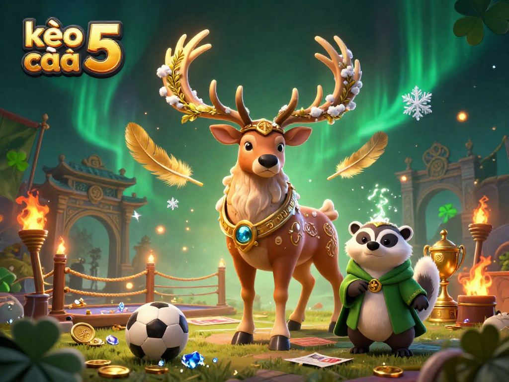 Experience thrilling sports betting action with kèo nhà cái 5 in an enchanting fantasy scene.