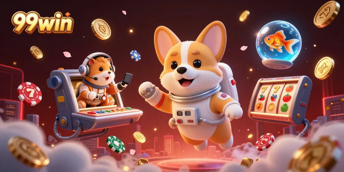 Join the excitement at 99win with a thrilling casino adventure featuring vibrant characters and decor.